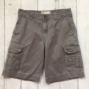 Merona gray broken in chino cargo shorts